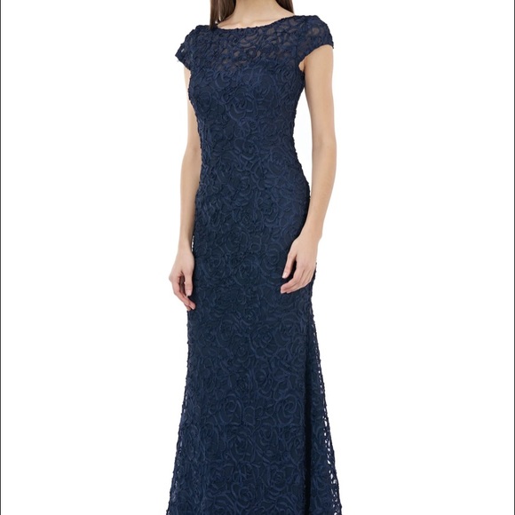 JS Collections Soutache Mermaid Gown NWT - Picture 2 of 12